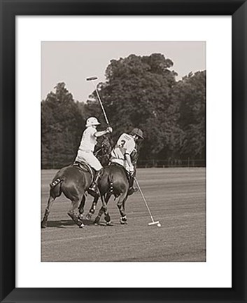 Framed Polo In The Park II Print