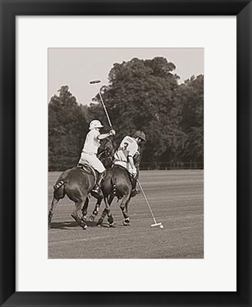 Framed Polo In The Park II Print