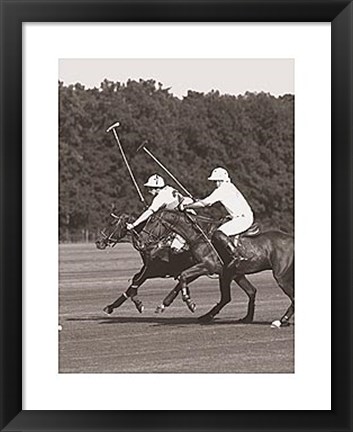 Framed Polo In The Park III Print