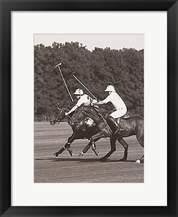 Framed Polo In The Park III Print