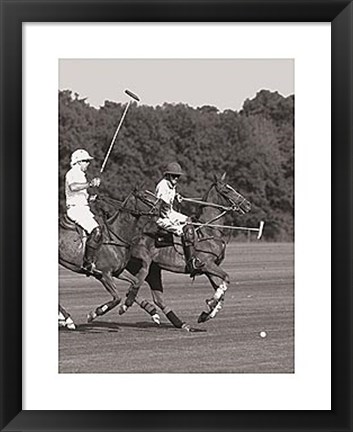 Framed Polo In The Park IV Print