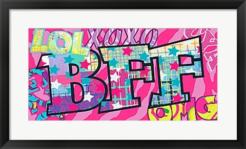 Framed BFF (Best Friends Forever) Print