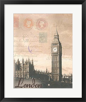 Framed London Travelogue Print