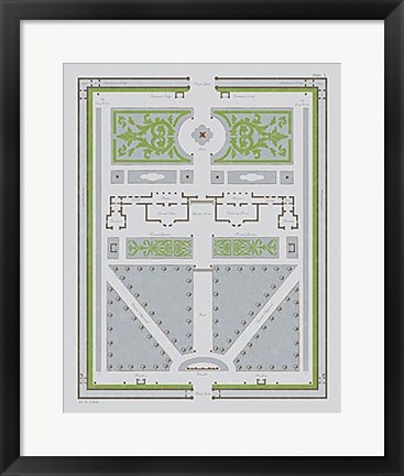 Framed Country Estates IV Print