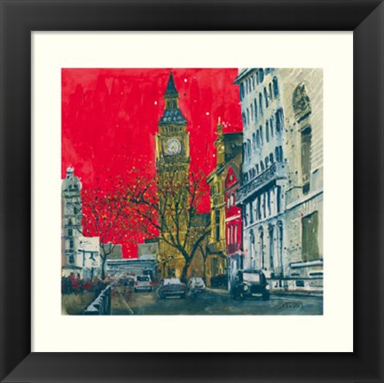 Framed End of the Week, Westminster, London Print