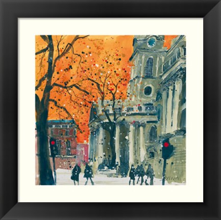 Framed Everyone Welcome, St Martin in the Fields, London Print