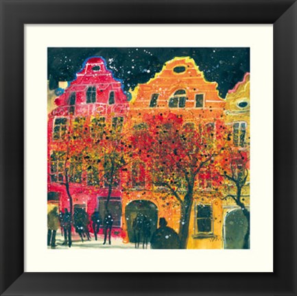 Framed Gable Ends, Brussels Print