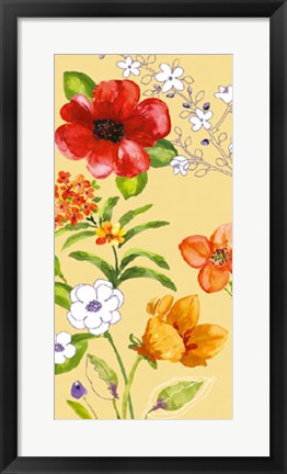 Framed Fusion Flowers I Print