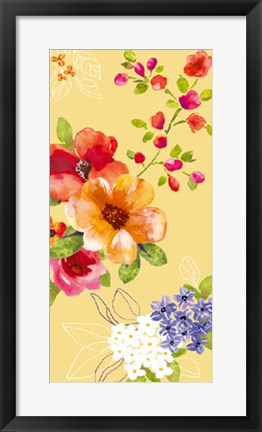 Framed Fusion Flowers II Print