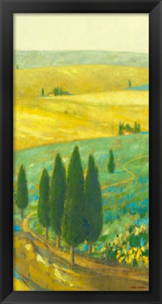 Framed Tuscan Landscape I Print