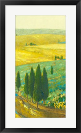 Framed Tuscan Landscape I Print