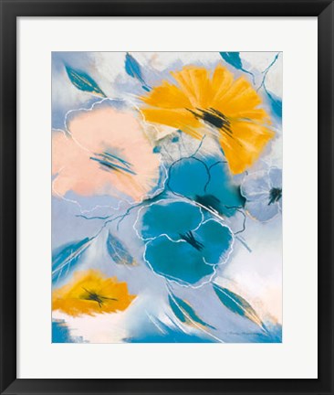 Framed Saffron I Print