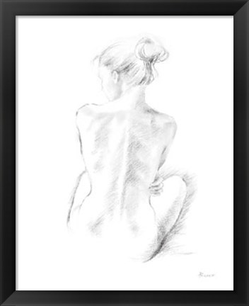 Framed Back Study Print