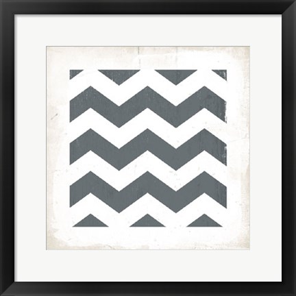 Framed Chevron III Print