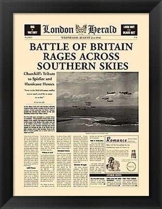 Framed Battle Of Britain Print