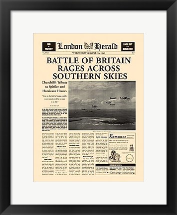 Framed Battle Of Britain Print