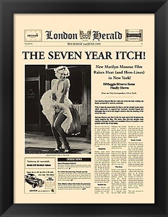 Framed Seven Year Itch Print