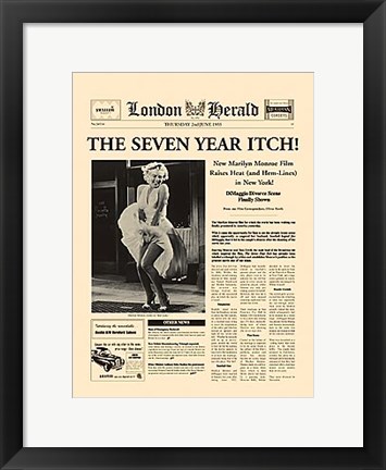 Framed Seven Year Itch Print