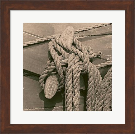 Framed Nautical Aspect IV Print