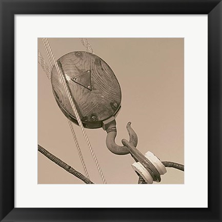 Framed Nautical Aspect VI Print