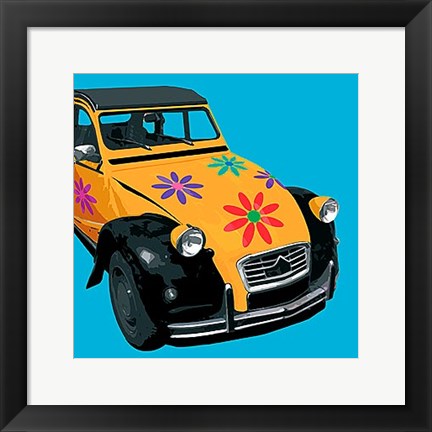 Framed Flower Power I Print