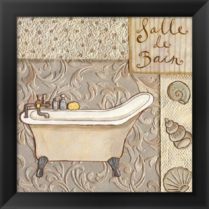 Framed Salle De Bain Print