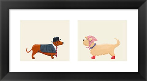 Framed City Dogs Print