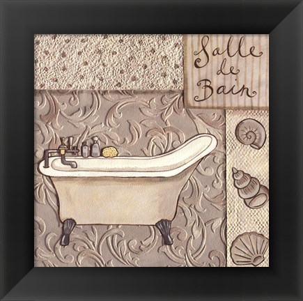 Framed Salle De Bain Print