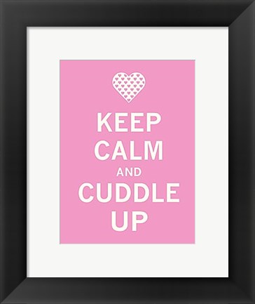 Framed Keep Calm Cuddle Print