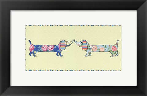 Framed Ditsy Dogs II Print