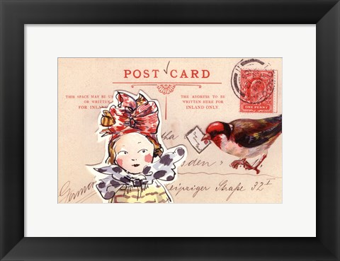 Framed Carte Postal I Print