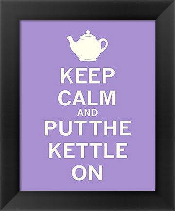 Framed Keep Calm, Lavender Tea Print