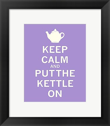 Framed Keep Calm, Lavender Tea Print