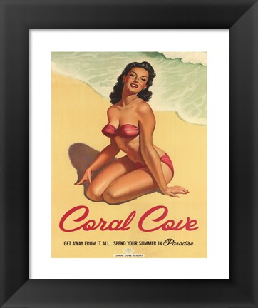 Framed Coral Cove Print