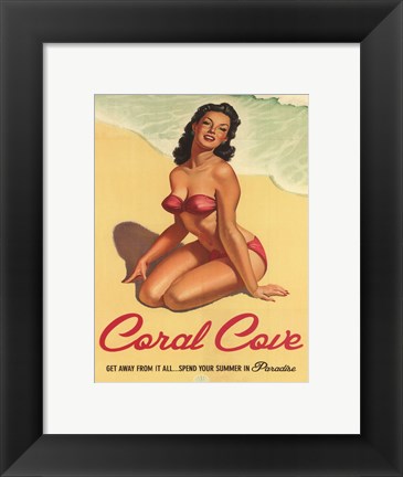 Framed Coral Cove Print