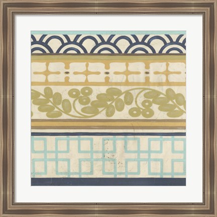 Framed Geometric Frieze II Print