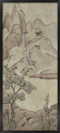 Framed Chinoiserie Landscape II Print