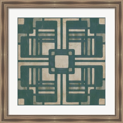 Framed Deco Tile I Print