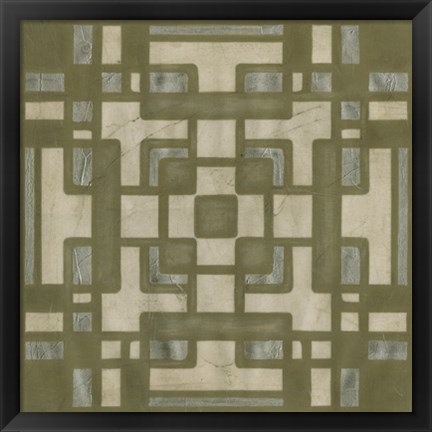 Framed Deco Tile III Print