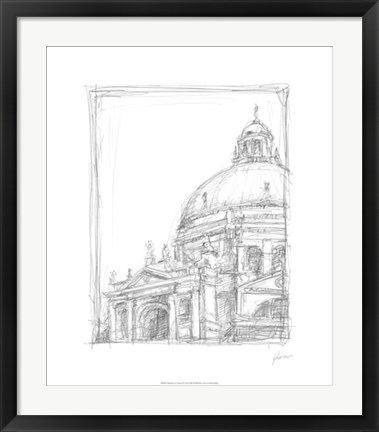 Framed Sketches of Venice II Print