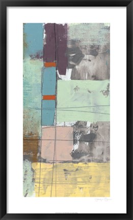 Framed Pastel City IV Print