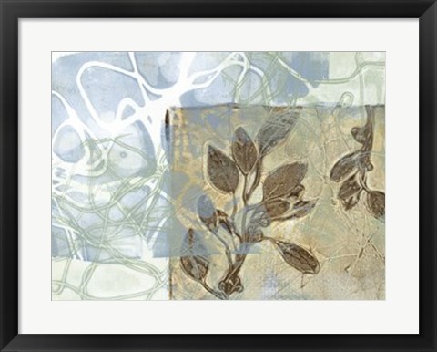 Framed Leaf Inclusion VI Print