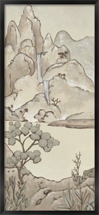 Framed Non-Embellished Chinoiserie Landscape II Print