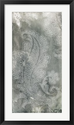 Framed Silver Lace I Print