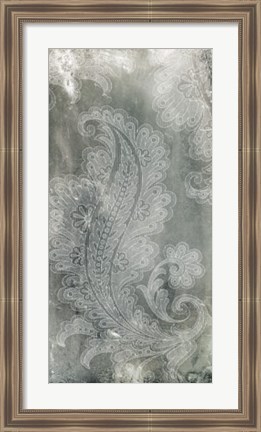 Framed Silver Lace I Print