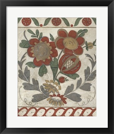 Framed Tudor Rose II Print