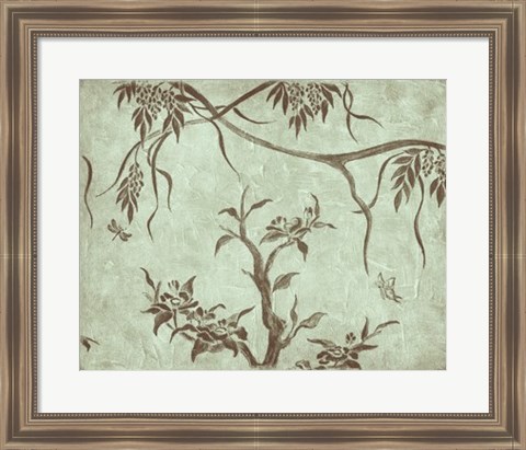 Framed Peaceful Garden II Print