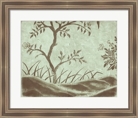 Framed Peaceful Garden IV Print