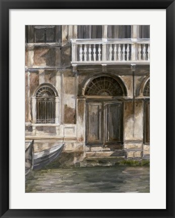 Framed Venetian Facade I Print