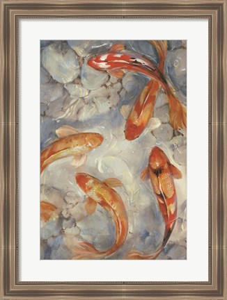 Framed Vibrant Koi II Print